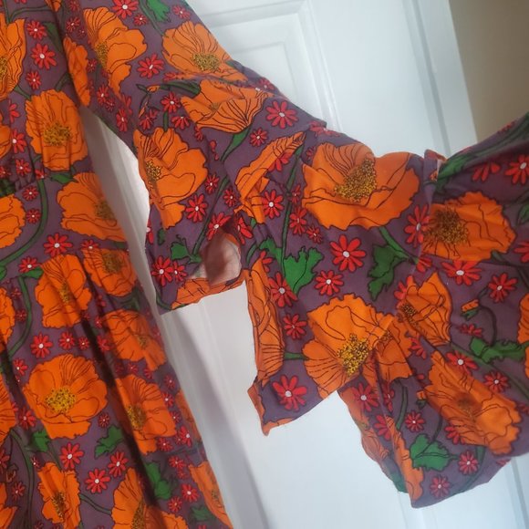 Dawn O’Porter x Joanie: 70's retro style maxi dress, size US 10 (EUC) - Picture 9 of 13